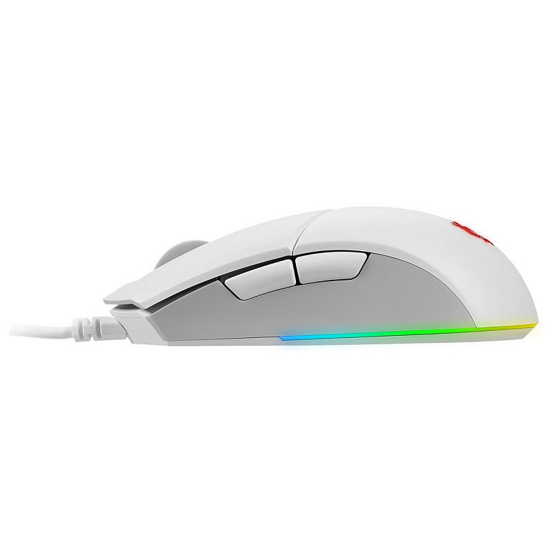 Комплект клавиатуры и мыши MSI Vigor GK30 COMBO WHITE UA USB, EN/UKR/RU, RGB, белый