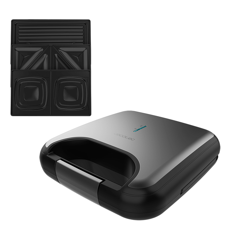 Мультимейкер 3 в 1 (гриль/вафельница/бутербродница) CECOTEC Rock&Toast Combo