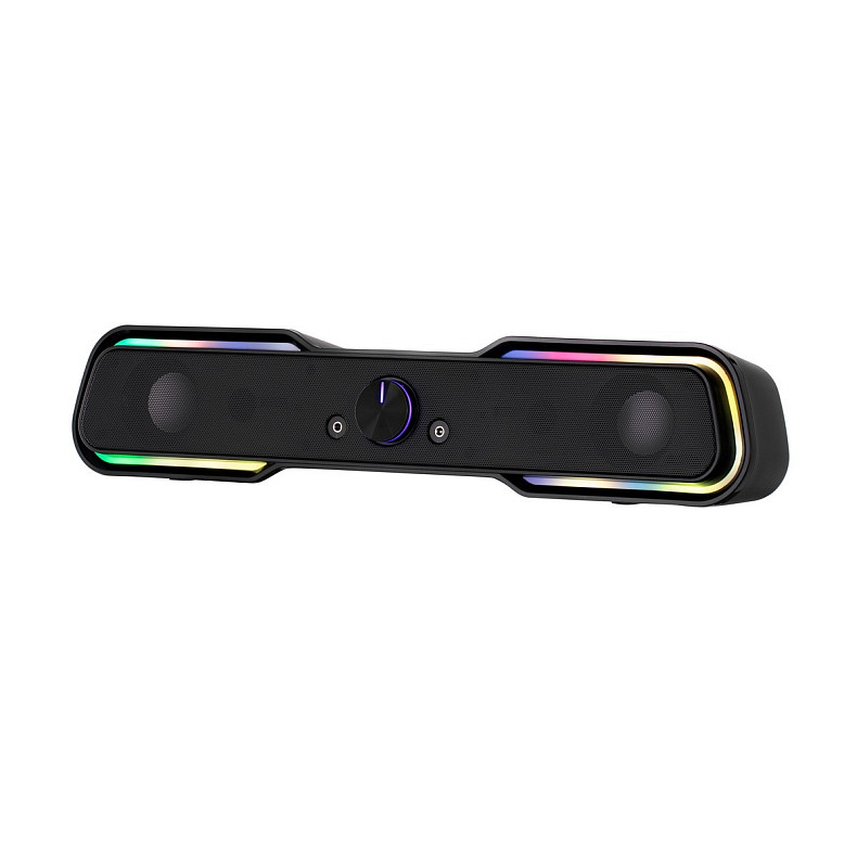 Акустична система (саундбар) 2E PCS101 RGB 2.0 USB Black (2E-PCS101BK)