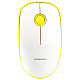 Мишка Modecom MC-WM112, бездротова, 3кн., 1600dpi, біло-жовта