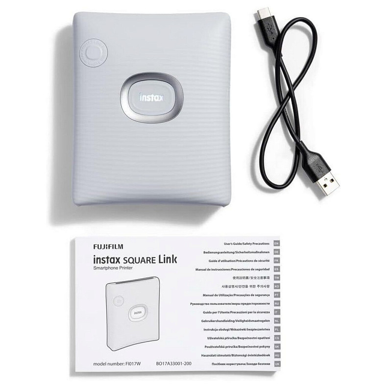 Фотопринтер Fujifilm INSTAX SQ Link White