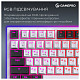 Клавіатура GamePro Asgard Valhalla QLAB Sakura Switch White With Display (MK160-W-D-QS-