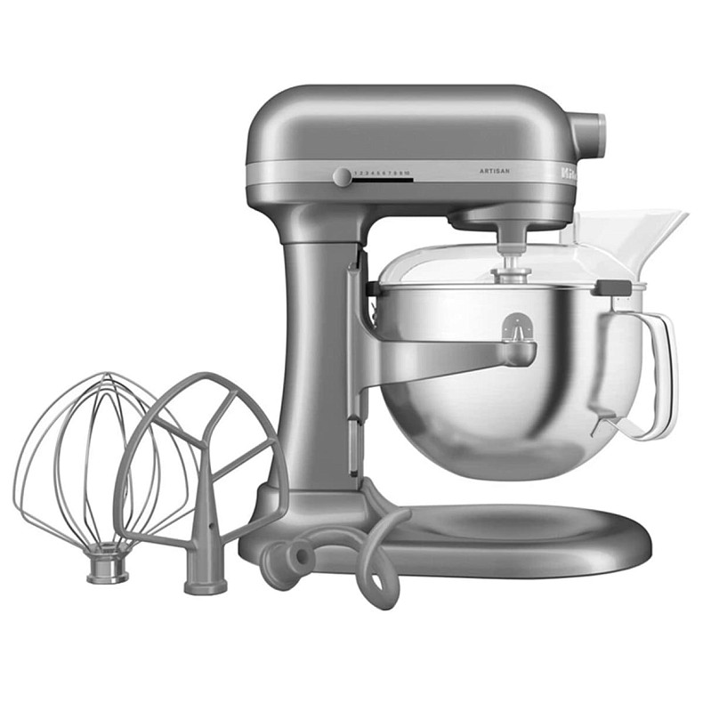 Кухонный комбайн KitchenAid Artisan 5,6 л 5KSM60SPXECU с подъемной чашей, серебристый
