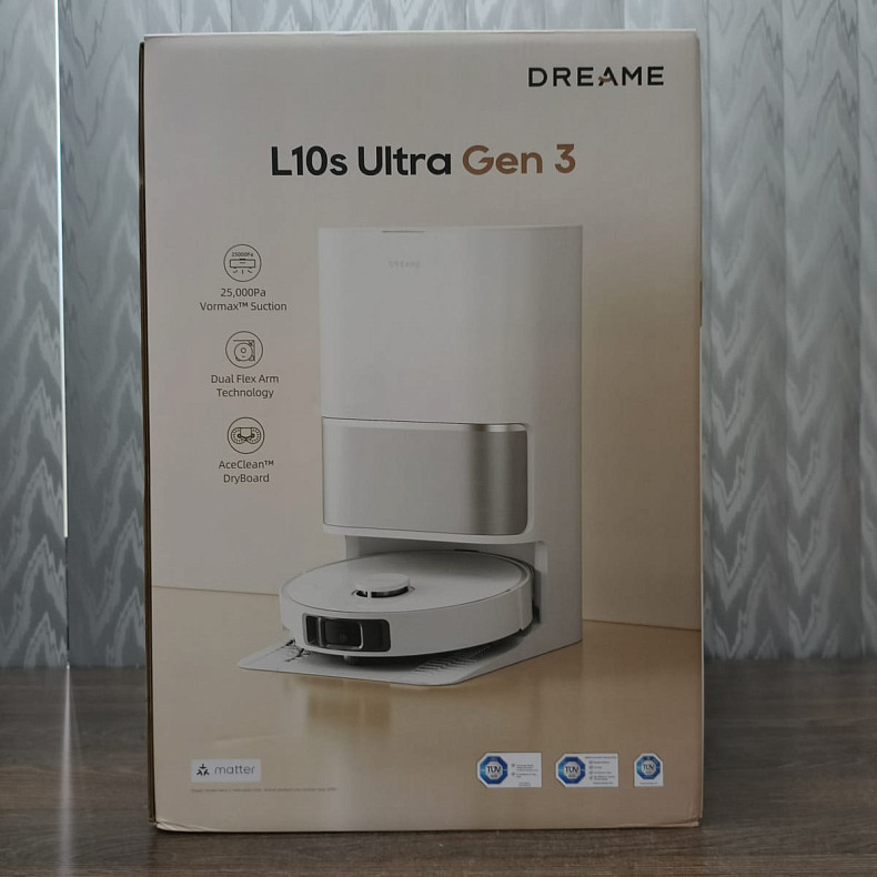 Робот-пилосос миючий Dreame L10s Ultra Gen 3 White - Уцінка