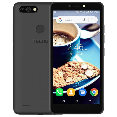Смартфон Tecno Pop 2F (B1G) 1/16GB Dual Sim Midnight Black (4895180765995)
