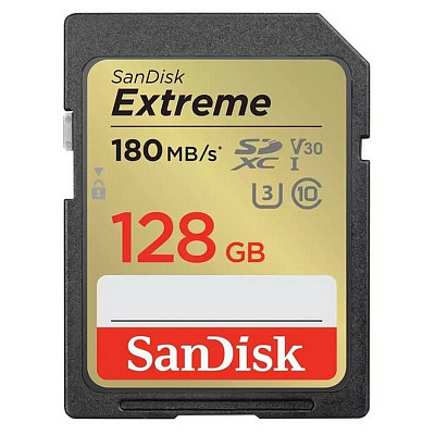 Карта памяти SanDisk 128 GB SDXC UHS-I U3 V30 Extreme (SDSDXVA-128G-GNCIN)