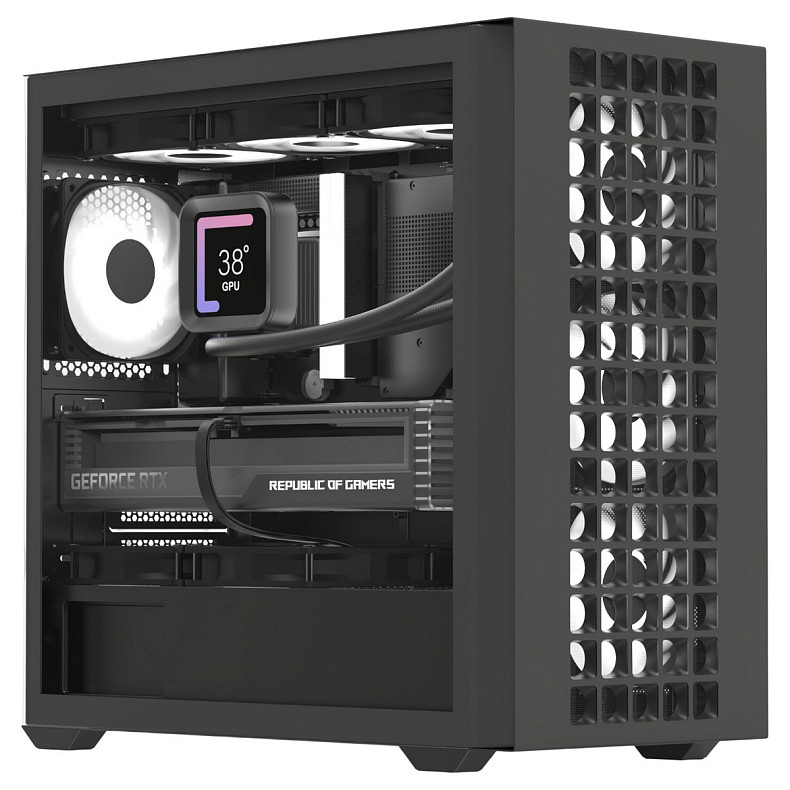 Корпус AeroCool D302A-G-BK-v1 (ACCS-DS04043.11) Black без БП