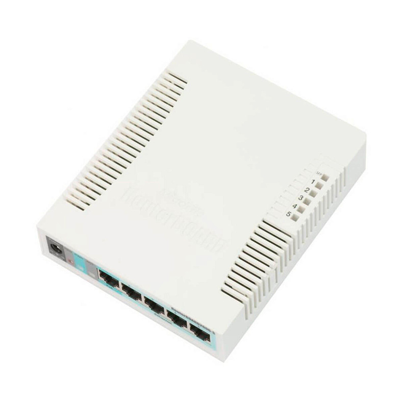 Коммутатор MikroTik CSS106-5G-1S(RB260GS) (5x1Gb, 1x SFP)