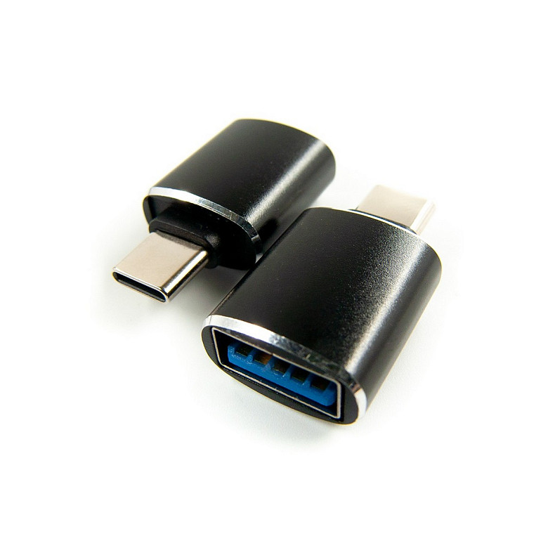 Перехідник Dengos OTG USB-USB-C Black (ADP-018)