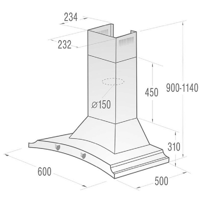 Вытяжка купольная Gorenje DK 63 MCLB