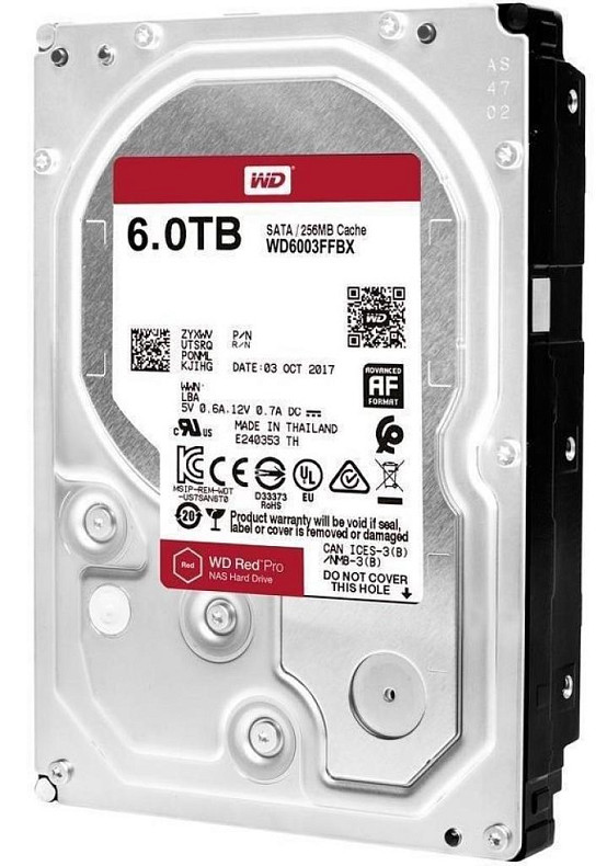 Жорсткий диск WD 6.0TB Red Pro NAS 7200rpm 256MB (WD6003FFBX)