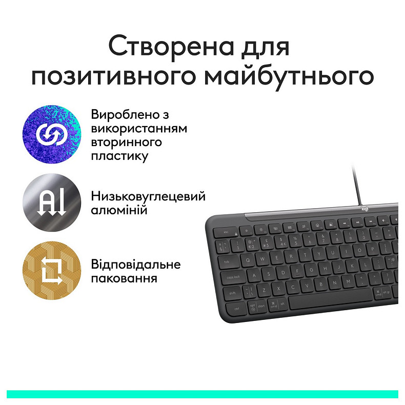 Клавіатура Logitech Signature Slim K620 for Business Graphite (920-013333)