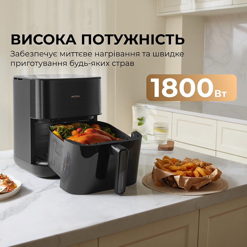 Мультипечь MOVA AeroChef FD10 Pro Black