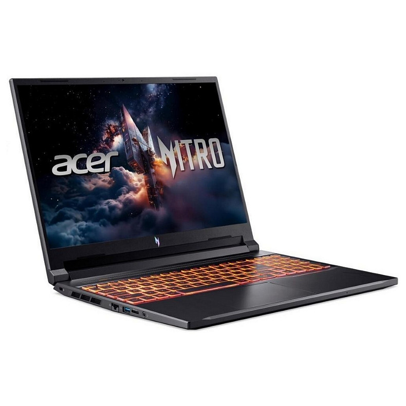 Ноутбук Acer Nitro V 16 ANV16-72 16" WUXGA IPS, Intel 7-240H, 16GB, F1TB, NVD5070-8, Lin, черный