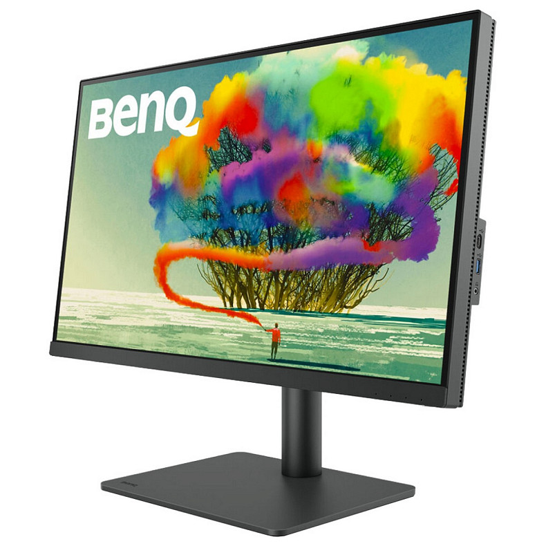 TFT 31.5" BenQ PD3205U, IPS, 4K UHD, HDMI, DP, 2 х USB-С , USB-hub, HAS, кол, темно- сірий