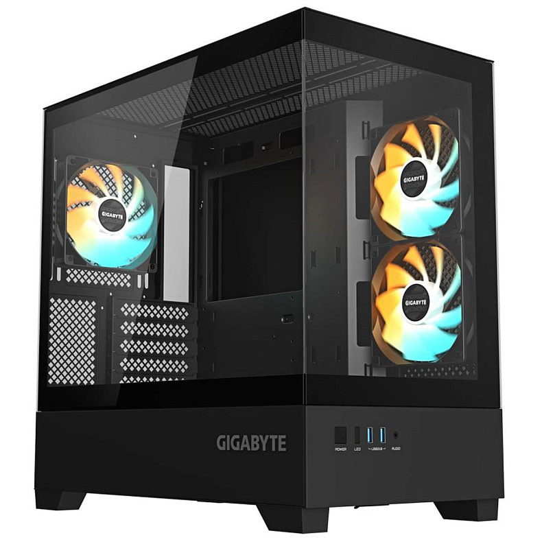 Корпус Gigabyte GB-C201P MATX W/O PSU BLACK
