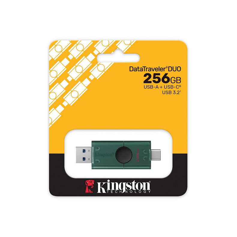 Флешка Kingston DataTraveler Duo 256GB USB3.2 Type-C Green (DTDEG2/256GB)