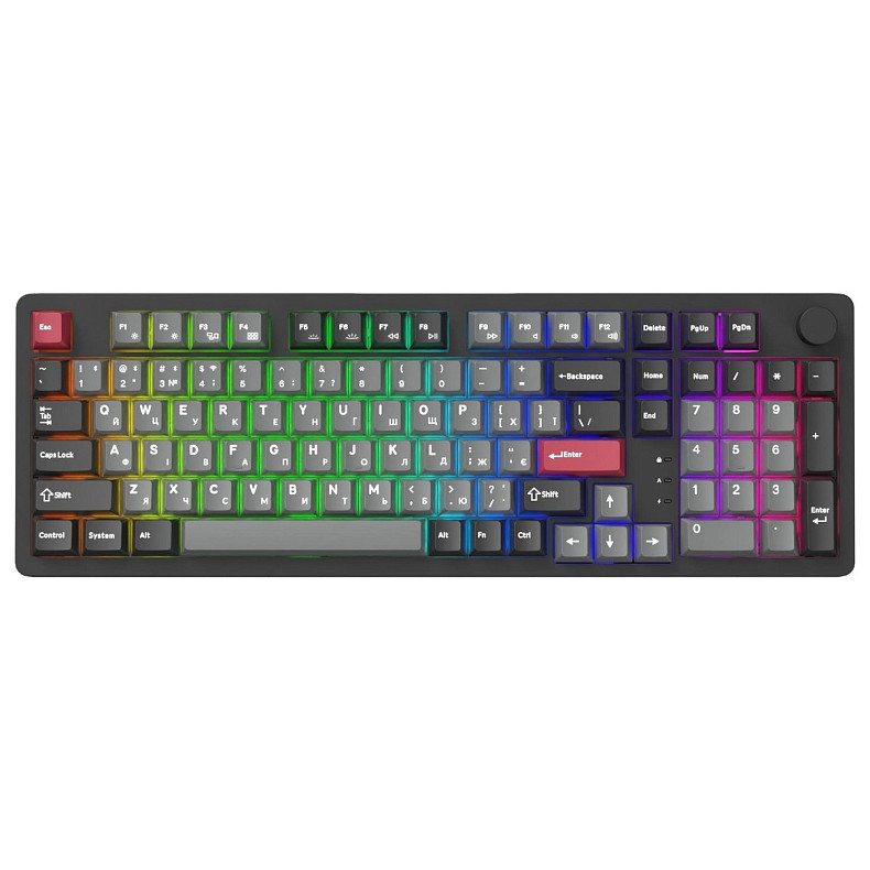 Клавиатура GamePro Asgard Drakkar Keychron Super Red Switch Black (MK305BK)