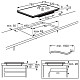 Варочная поверхность Electrolux индукционная, 80см, расширенная зона, Hob2Hood, черный