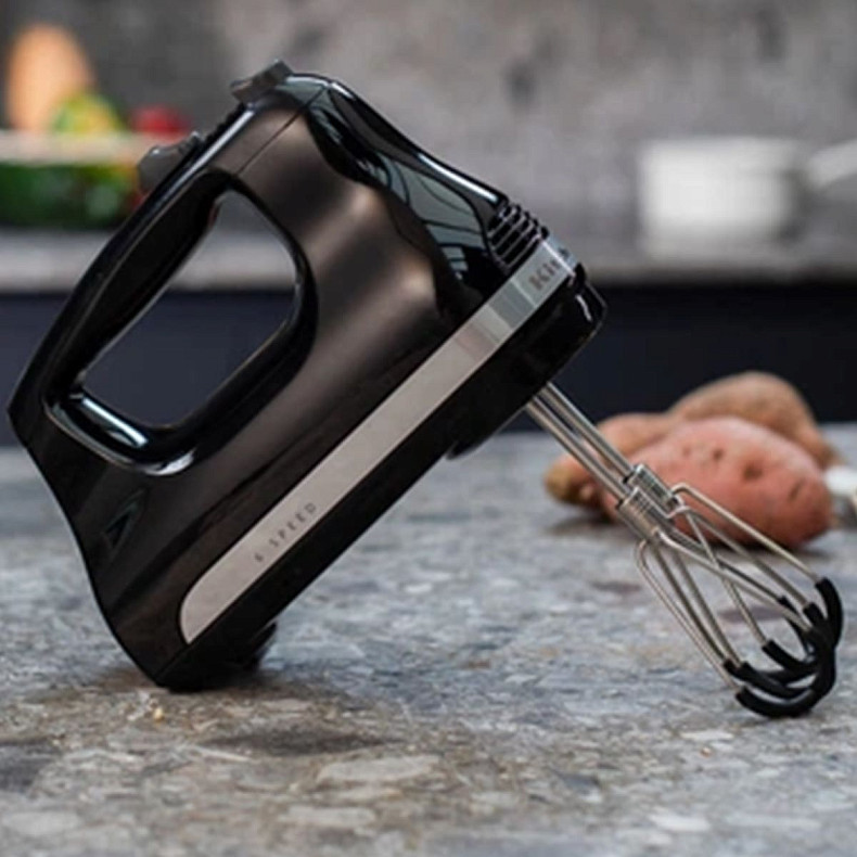 Миксер KitchenAid 5KHM6118EOB ручной 6 скоростей черный