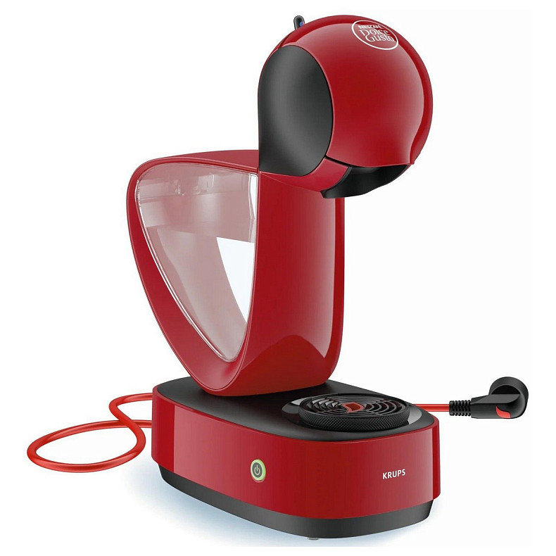 Кавоварка Krups капсульна Infinissima, 1.2л, капсули NESCAFE Dolce Gusto, червоний