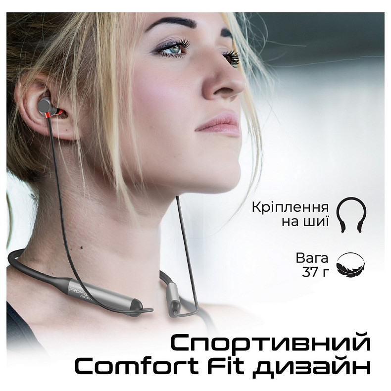 Наушники Promate Velcon Black