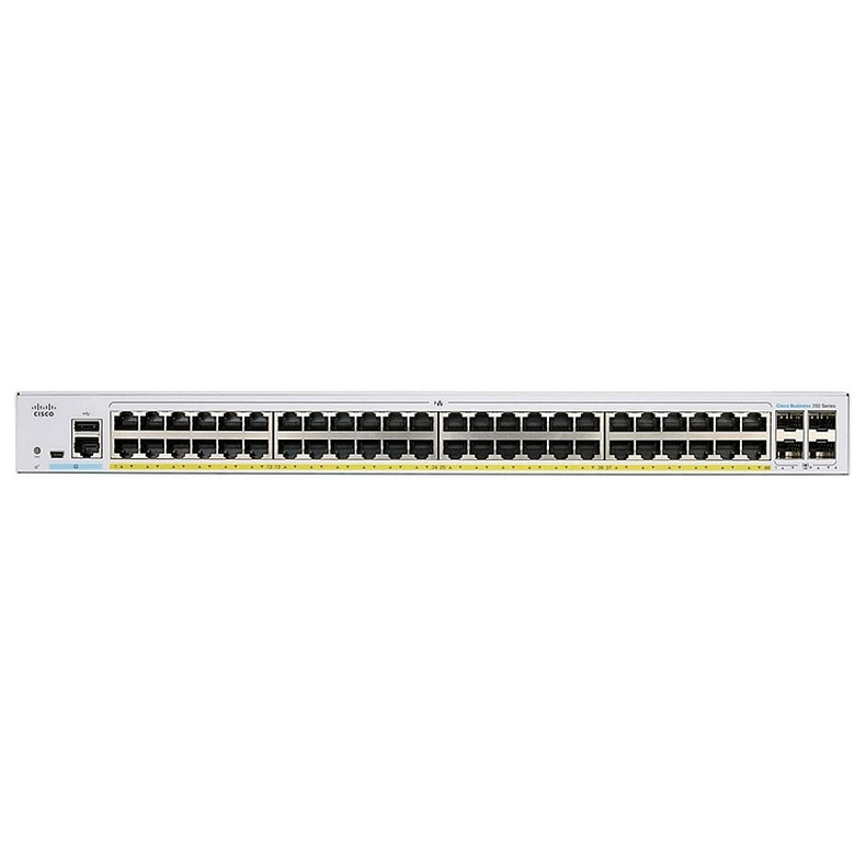 Коммутатор Cisco CBS350 Managed 48-port GE, Full PoE, 4x1G SFP
