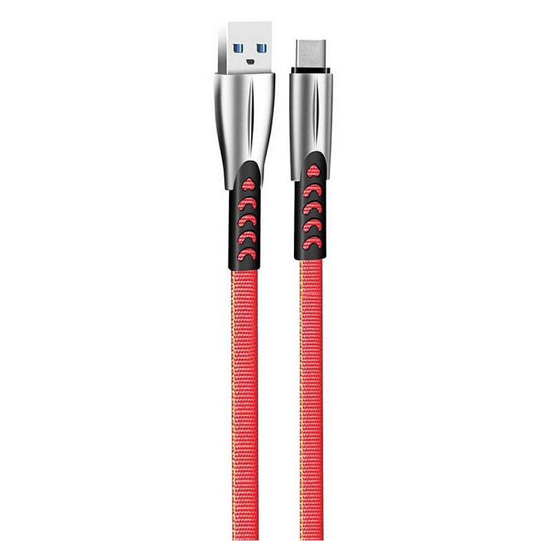 Кабель ColorWay USB-USB-C, 2.4А, 1м, Red (CW-CBUC012-RD)