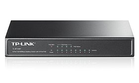 Комутатор TP-Link TL-SF1008P (4x100Mb+4PoE 53Вт max)