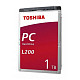 Жорсткий диск Toshiba L200 1.0TB 5400rpm 128MB (HDWL110EZSTA)