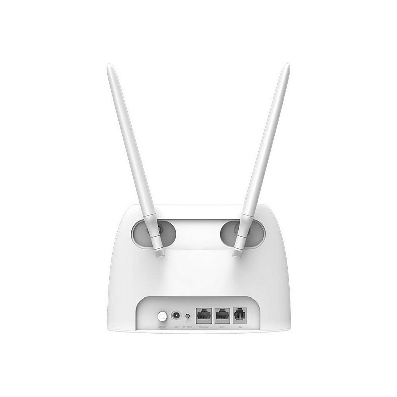 Маршрутизатор TENDA 4G06C N300, 4G/LTE, 1xFE LAN, 1xFE LAN/WAN, 1xRJ11, Cлот для SIM-карти