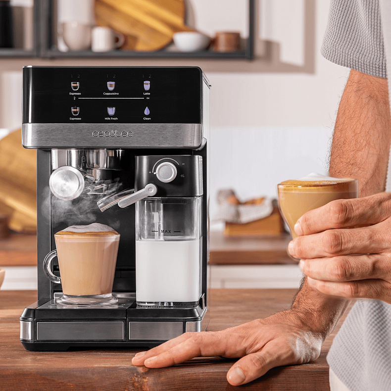 Кофеварка рожковая CECOTEC Power Espresso 20 Touch & Cream