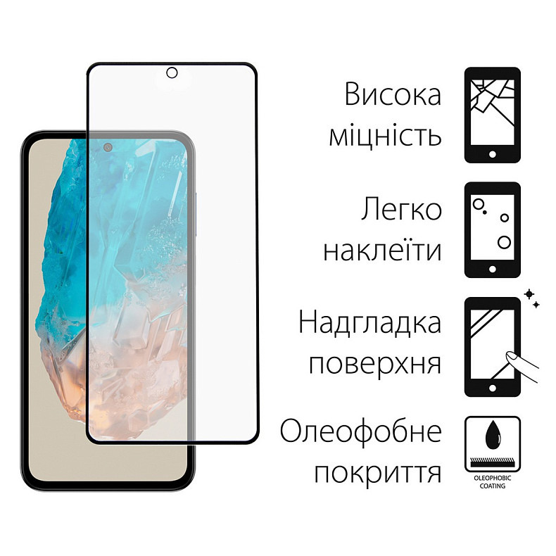 Чохол-накладка Dengos Samsung Galaxy M35 5G SM-M356 Blue (DG-KM-108) + захисне скло