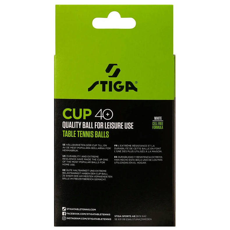 М'ячі для настільного тенісу Stiga Cup  ABS 12 шт (1110-2510-12)