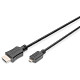 Кабель 4K HDMI 2M Type D to Type A DB-330109-020-S DIGITUS by ASSMANN