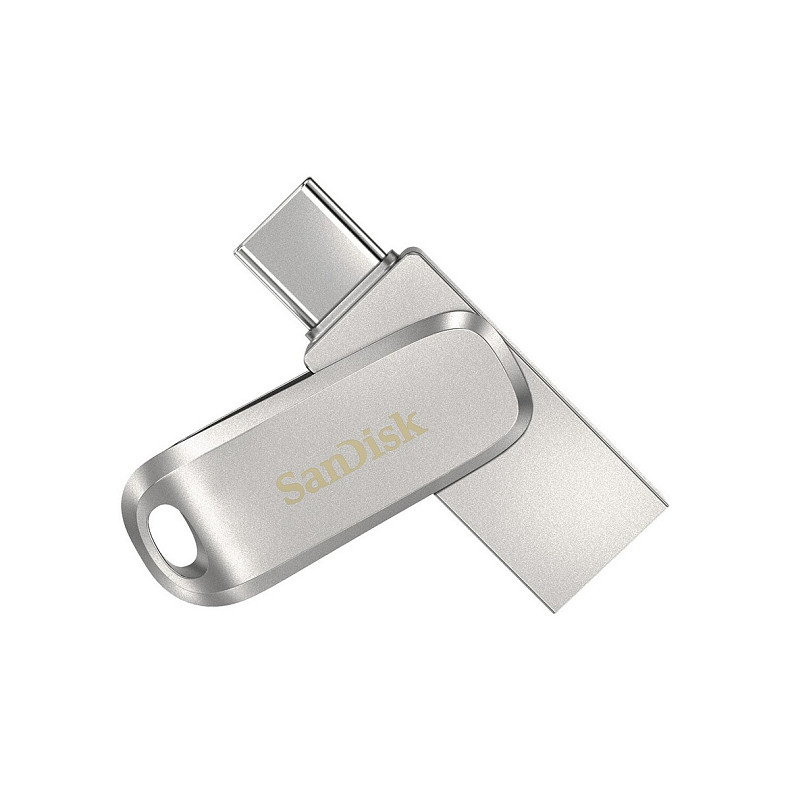 Накопичувач SanDisk 128GB USB 3.1 Type-A + Type-C Dual Drive Luxe