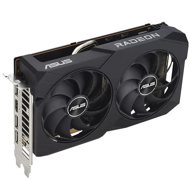 Видеокарта AMD Radeon RX 7600 8GB GDDR6 Dual V2 OC Asus (DUAL-RX7600-O8G-V2)