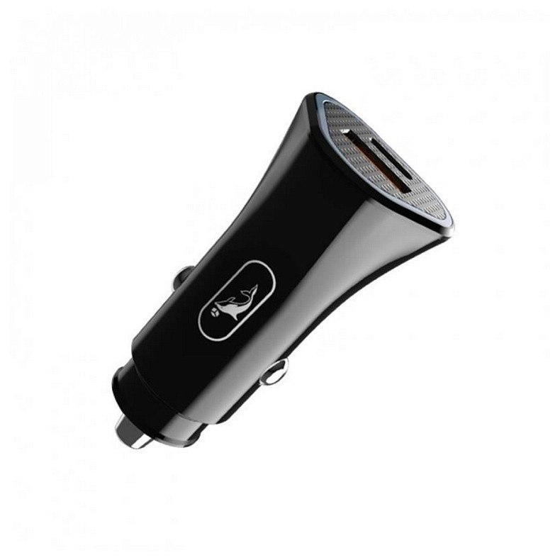 Автомобильное зарядное устройство SkyDolphin SZ16 PD+QC3.0 (2USB, 3.1A) Black (AZP-000090)