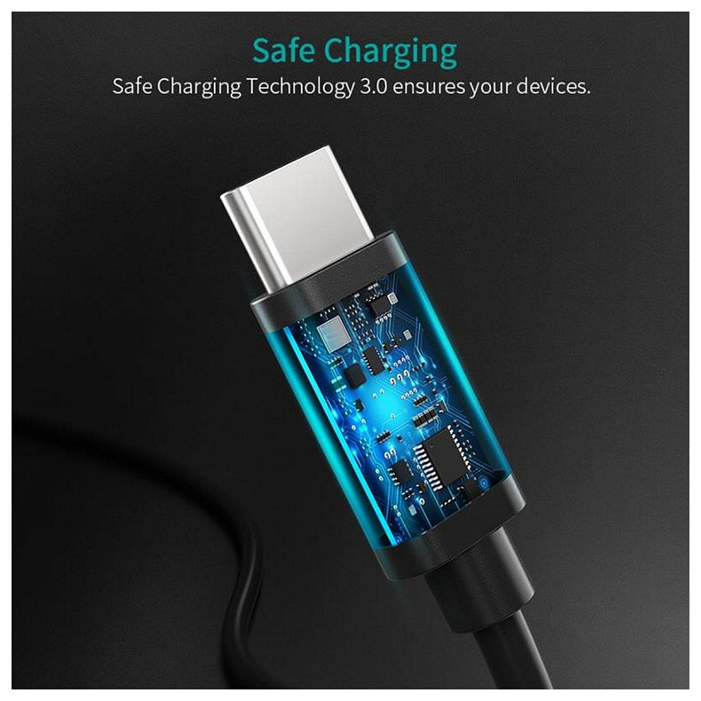 Кабель Choetech USB Type C - USB Type C, 0.5м (CC0001)