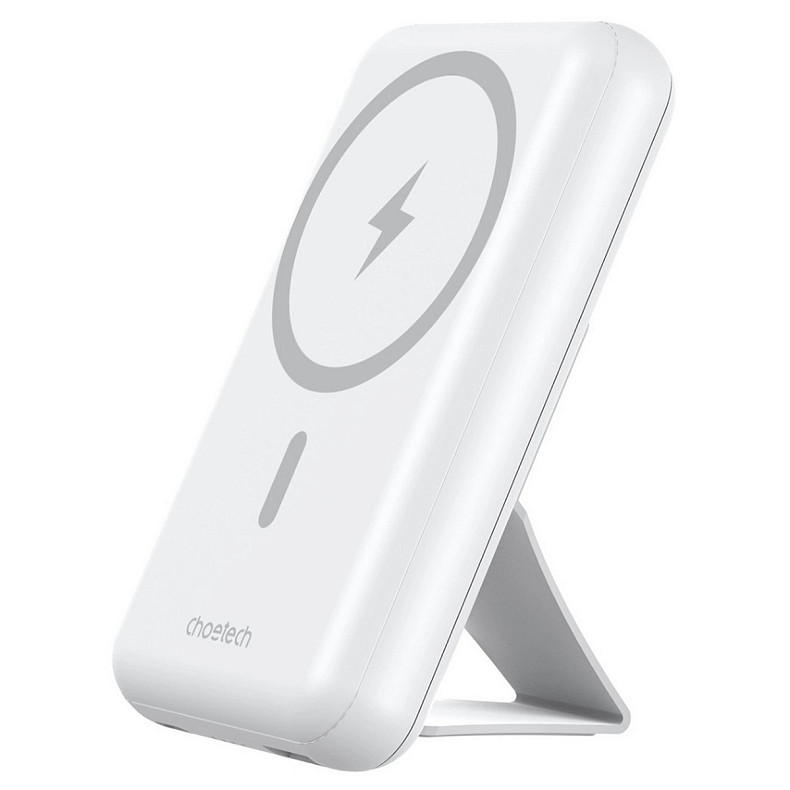 УМБ Choetech Magnetic Wireless 10000mAh 20W PD, QC3.0 USB-A+USB-C White
