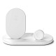 Бездротовий зарядний пристрій Belkin Boost Up 3-in-1 Wireless Charger White (WIZ001VFWH)