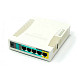 Wi-Fi Роутер MikroTik RB951Ui-2HND (N300, 600MHz/128Mb, 5х100Мбит, 1хUSB, 1000mW, PoE