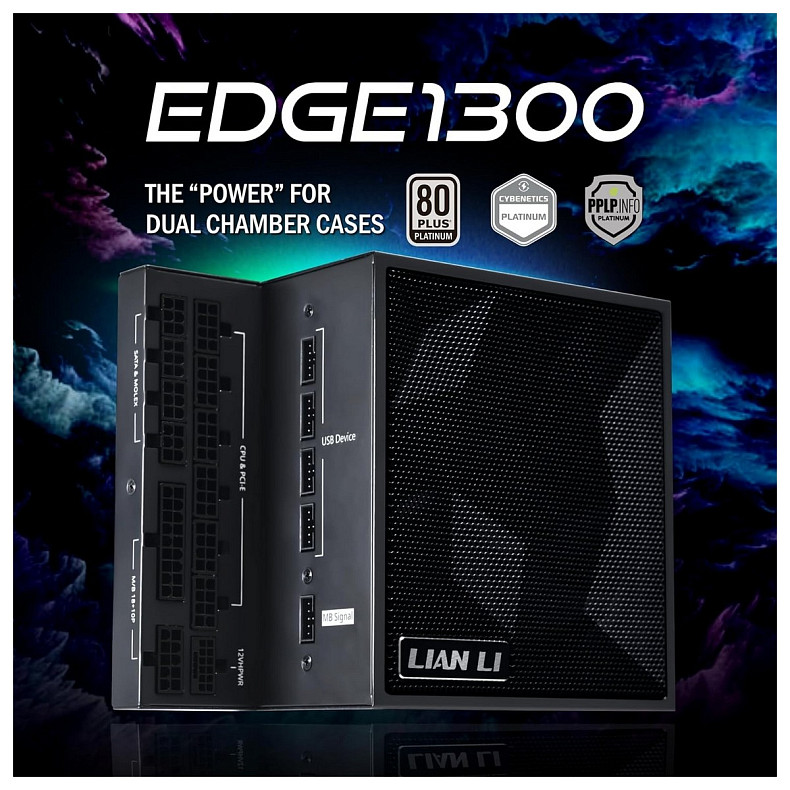 Блок живлення Lian Li Edge 1300W 80 Plus Platinum Black (G9P.EG1300.BE00.EU)