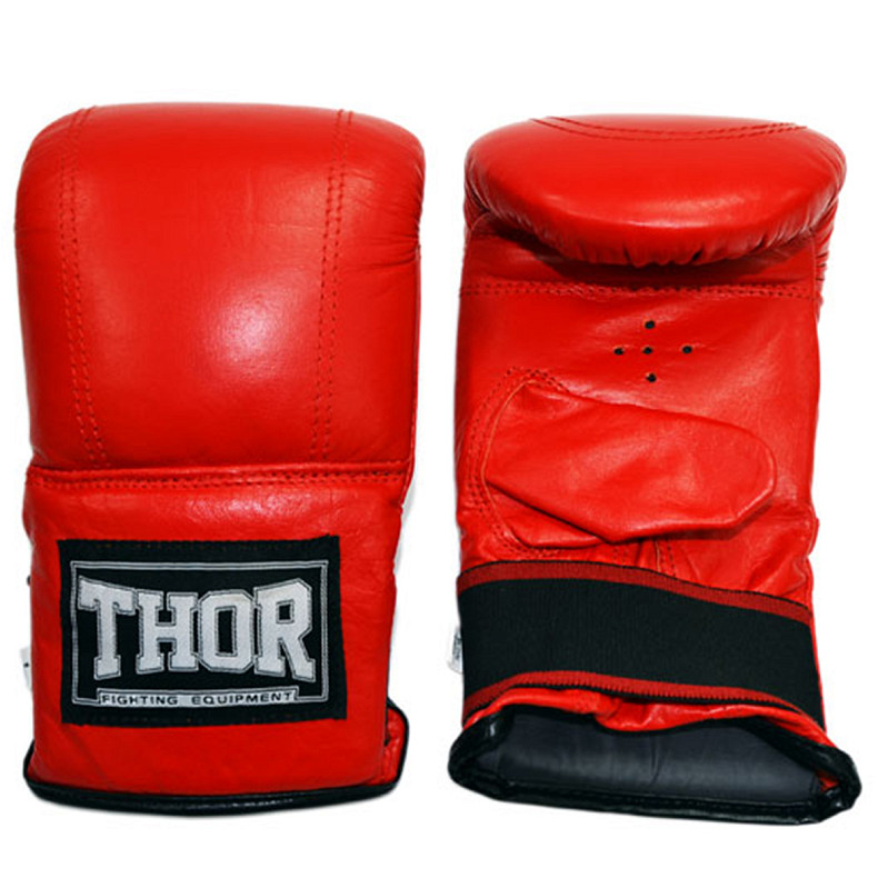 Перчатки снарядные THOR 605 XL/Кожа/ красные