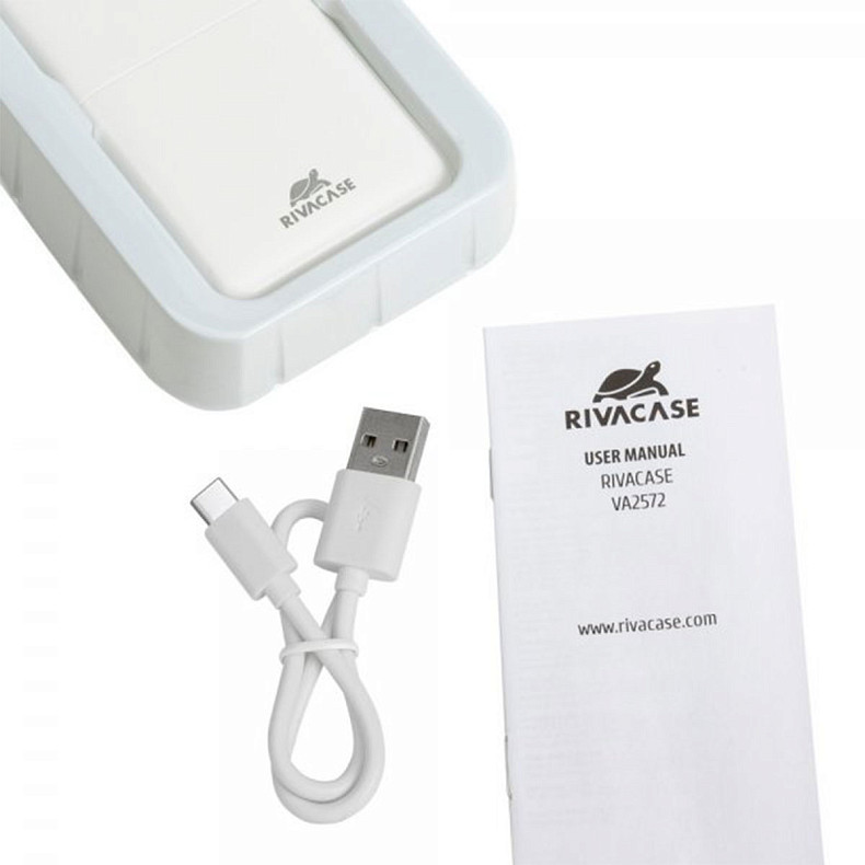 Универсальная мобильная батарея Rivacase VA2572 20000mAh QC/PD White