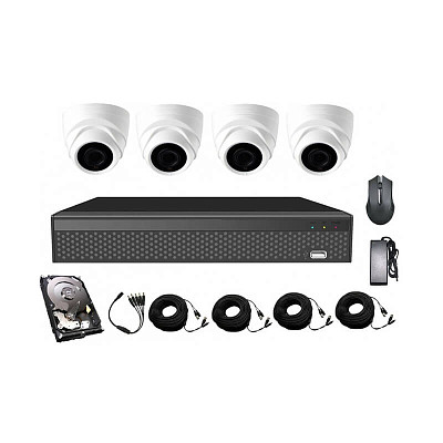 Комплект видеонаблюдения CoVi Security AHD-4D 5MP MasterKit + HDD500 (0026636)