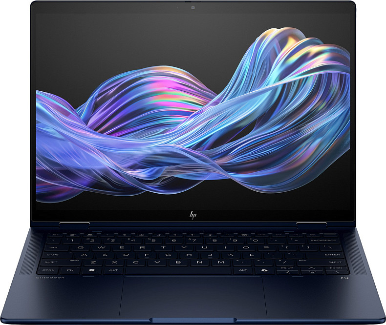 Ноутбук HP EliteBook X Flip G1i 14" 2.5K IPS Ts,400n/U5-228V (4.5)/32Gb/SSD1TB/ArcGr/Подсв/Pen/DOS/Синий