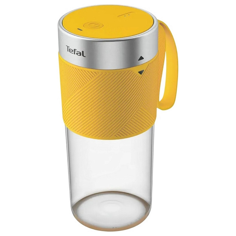 Блендер Tefal Lightmix портативний для смузі, чаша-300мл, USB, тритан, жовтий
