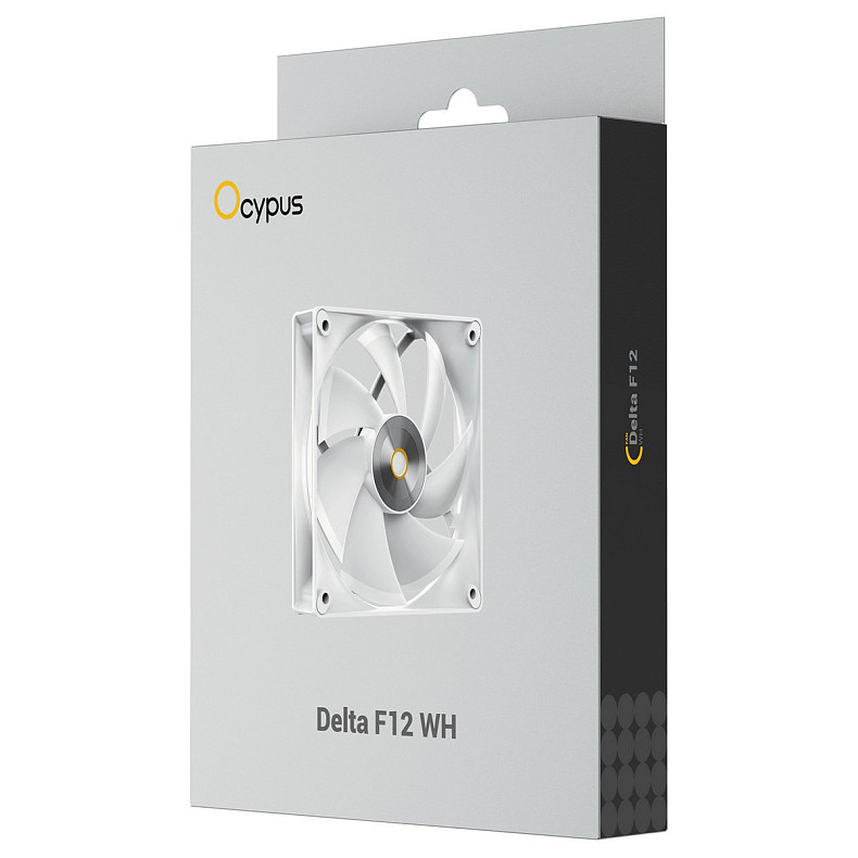 Корпусний вентилятор Ocypus DELTA F12 WH 120MM (DELTA-F12-WH1NM00X-GL)