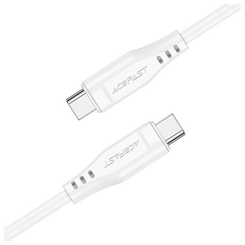 Кабель USB 2.0 USB-C to USB-C, 1,2 м, 3.0A, TPE C3-03 White Acefast